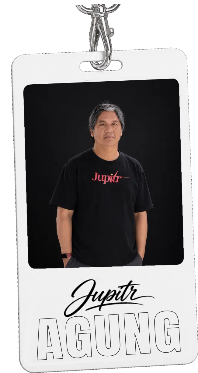 Jupitr crew pass for Agustinus Agung